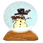 snow man globe